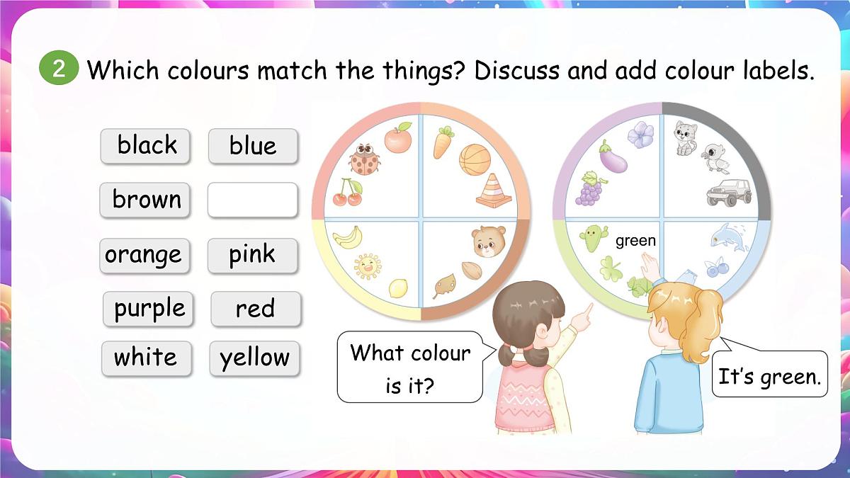 人教版PEP（2024）英语三年级上册  Unit 5 The colourful world Part C（课件）第4页