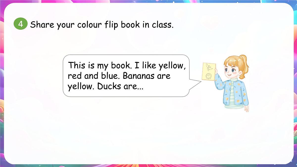 人教版PEP（2024）英语三年级上册  Unit 5 The colourful world Part C（课件）第8页