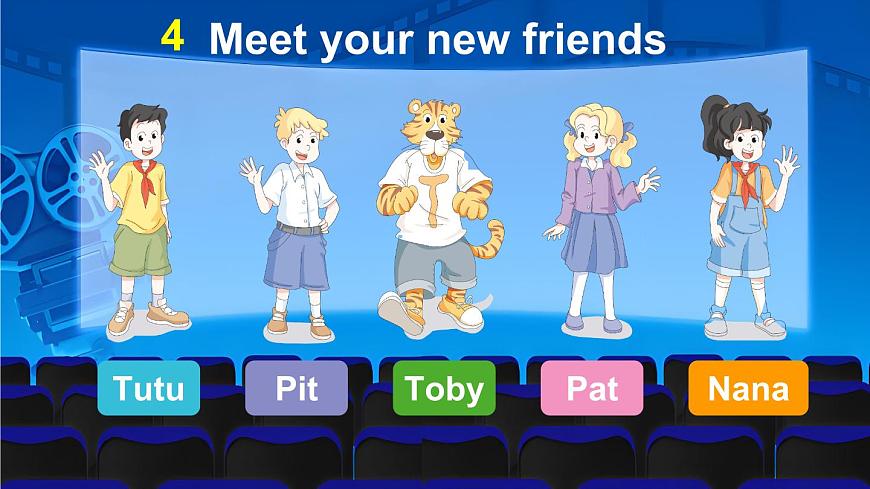 小学英语新外研版Join In剑桥三年级上册Welcome unit第1课时（Parts 1 & 4）教学课件（2025秋）第5页