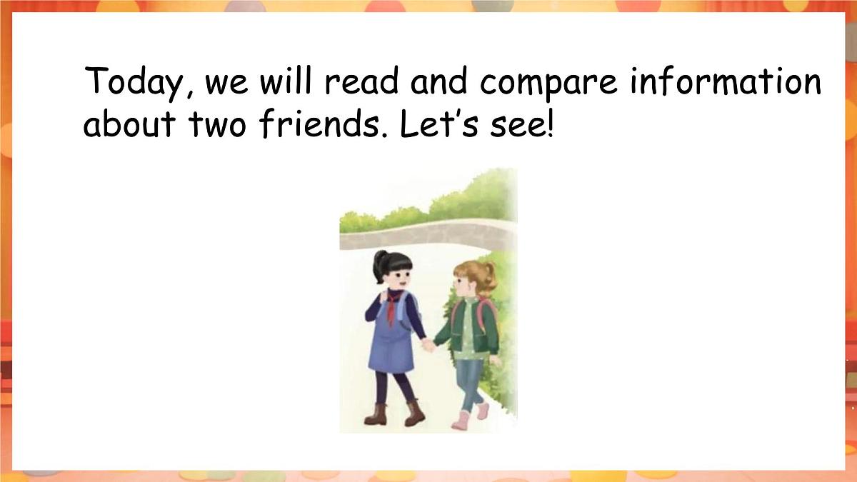 人教PEP版（2024）英语四年级上册 Unit 2 My friends Part B (6)Read and write（课件）第6页