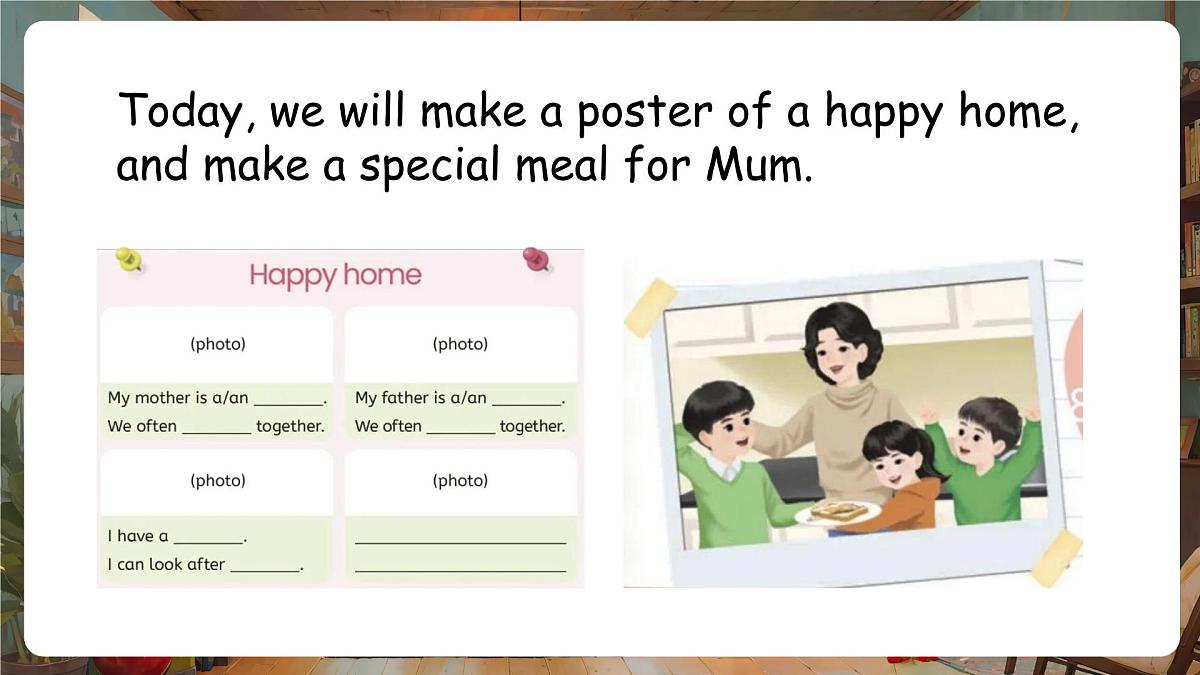 人教PEP版（2024）英语四年级上册 Unit 1 Helping at home Part B (7)  Project-Reading time（课件）第4页