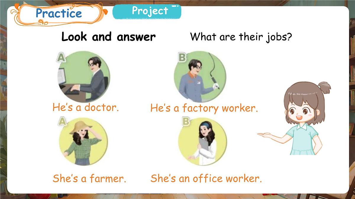 人教PEP版（2024）英语四年级上册 Unit 1 Helping at home Part B (7)  Project-Reading time（课件）第5页