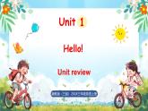 冀教版（三起）（2024）英語(yǔ)三年級(jí)上冊(cè) Unit 1 Hello Unit review（課件）