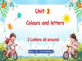冀教版（三起）（2024）英語三年級上冊 Unit 3 Colours and letters Lesson 3 Letters all around（課件）