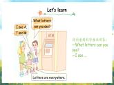 冀教版（三起）（2024）英語三年級上冊 Unit 3 Colours and letters Lesson 3 Letters all around（課件）