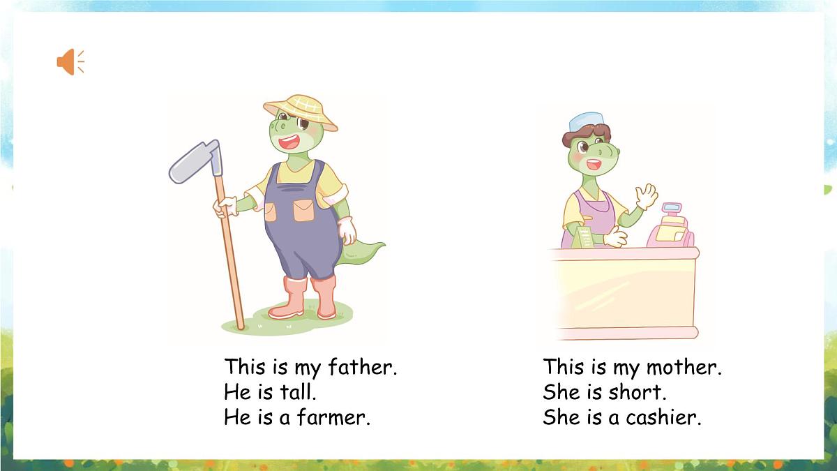 冀教版（三起）（2024）英语三年级上册 Unit 6 My family Lesson 4 I love my family.（课件）第7页