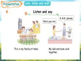 冀教版（三起）（2024）英語三年級上冊 Unit 6 My family Lesson 3 A happy family（課件）