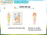 冀教版（三起）（2024）英語三年級上冊 Unit 6 My family Lesson 2 Jenny's family（課件）