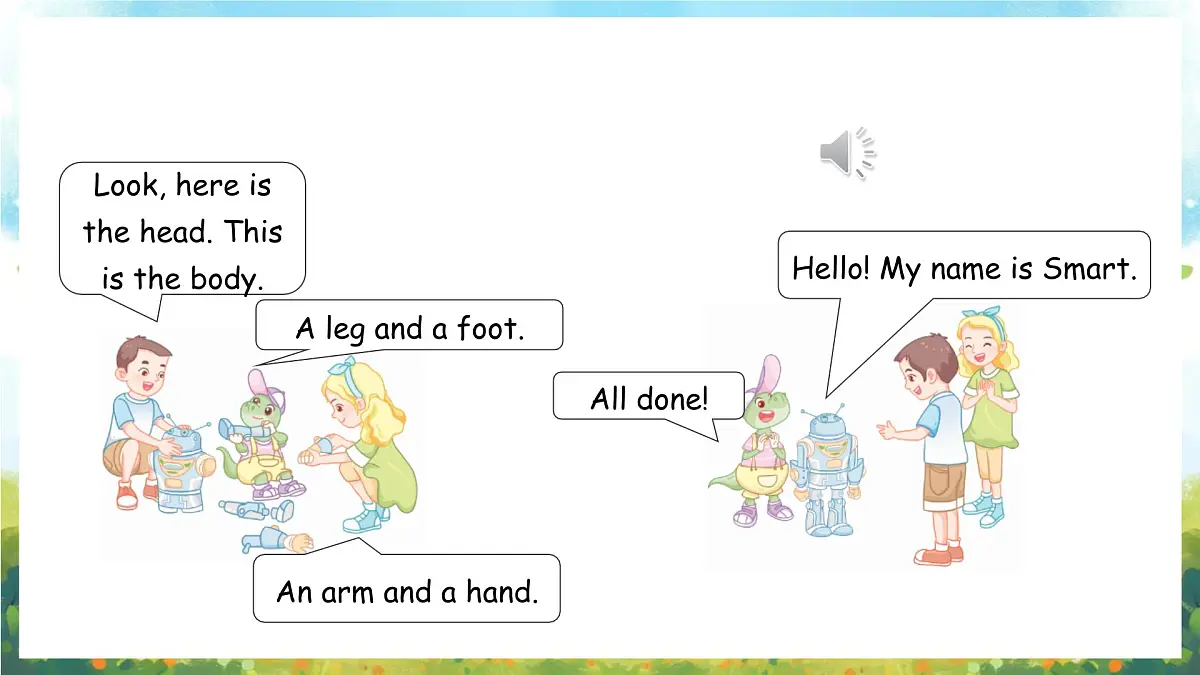 冀教版（三起）（2024）英语三年级上册 Unit 5 About me Lesson 1 Let's make a robot!（课件）第5页