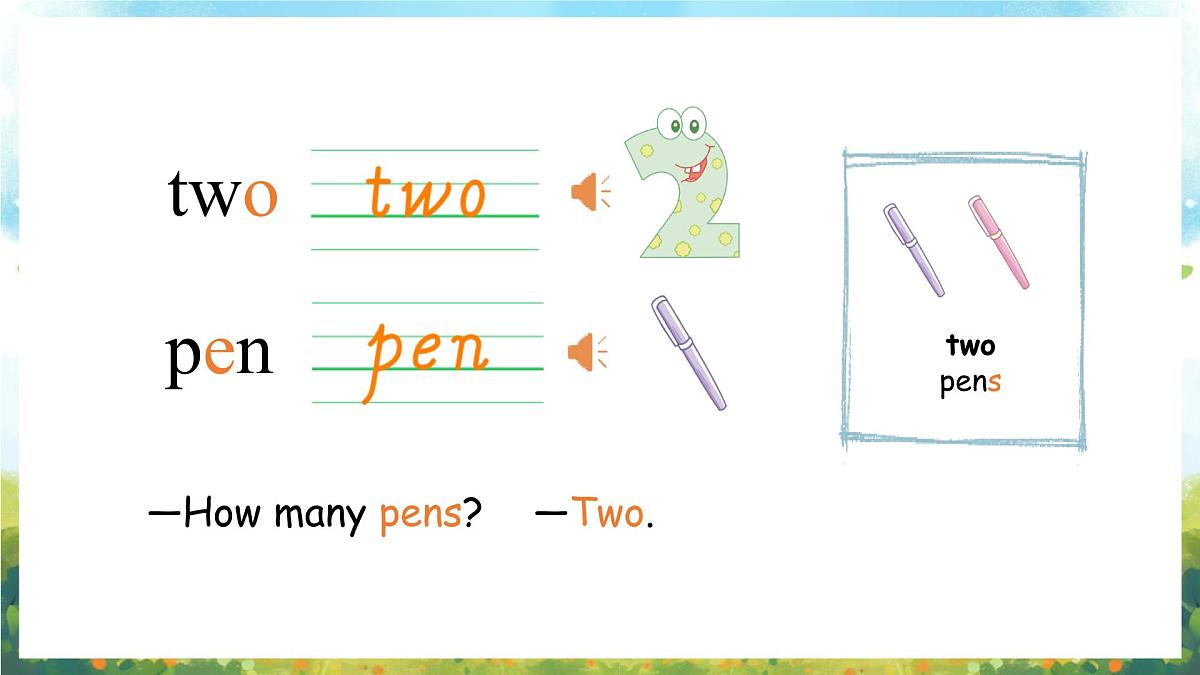 冀教版（三起）（2024）英语三年级上册 Unit 4 My friends Lesson 2 Friends share（课件）第8页