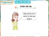 冀教版（三起）（2024）英語(yǔ)四年級(jí)上冊(cè) Unit 1 School life Lesson 3 Wang Lele's school days（課件）