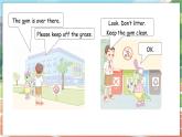 冀教版（三起）（2024）英語(yǔ)四年級(jí)上冊(cè) Unit 2 School rules Lesson 1 Follow the signs.（課件）