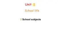 英语四年级上册（2024）Unit 1 School lifeLesson 2 School subjects评课ppt课件