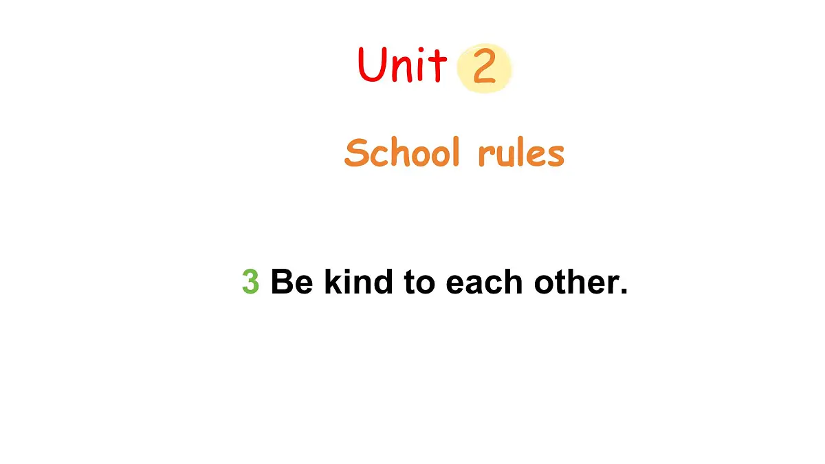 Unit 2 Lesson 3 Be kind to each other.（课件）2025-2026学年冀教版（三起）四年级英语上册第1页