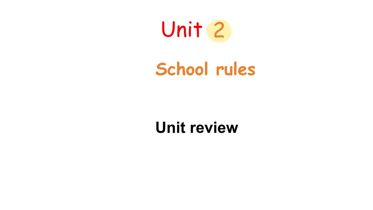Unit 2 Unit review（课件）2025-2026学年冀教版（三起）四年级英语上册第1页