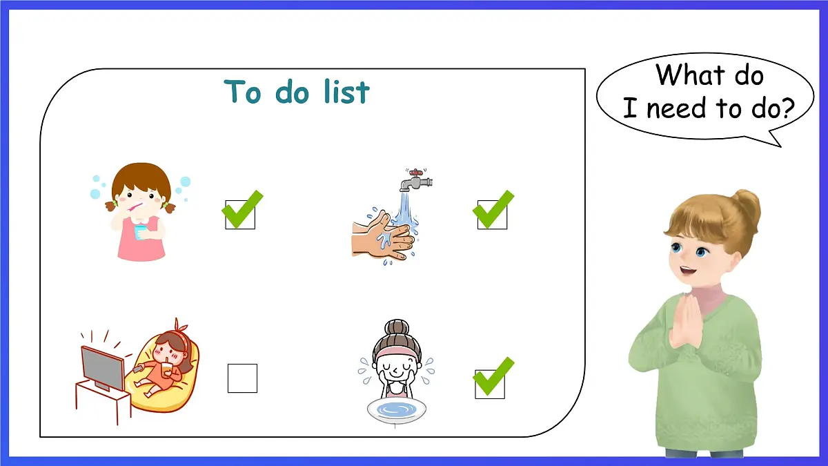 人教PEP版（2024）英语一年级下册Unit 2《Wash,brush,clean》lesson 1 课件第8页