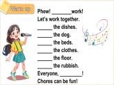 外研版（三起）（2024）英語四年級上冊  Unit 2 Helping at home 第2課時（Start up）（課件+素材）