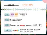 外研版（2024）英語(yǔ)四年級(jí)上冊(cè)  Unit 4 Wonderful seasons 單詞講解（課件）