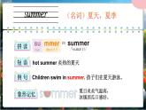 外研版（2024）英語(yǔ)四年級(jí)上冊(cè)  Unit 4 Wonderful seasons 單詞講解（課件）
