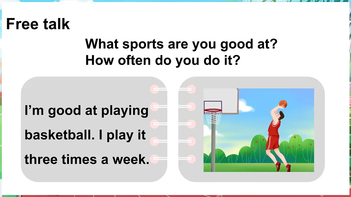 人教精通版（2024）英语四年级上册 Unit 1 Sports Fun time（课件）第2页