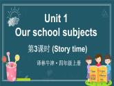 譯林版（三起）（2024）英語四年級上冊 Unit 1 Our school subjects 第3課時（Story time)（課件+素材）