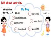 小學(xué)英語新湘少版四年級上冊Unit 2 What time do you get up第3課時教學(xué)課件（2025秋）