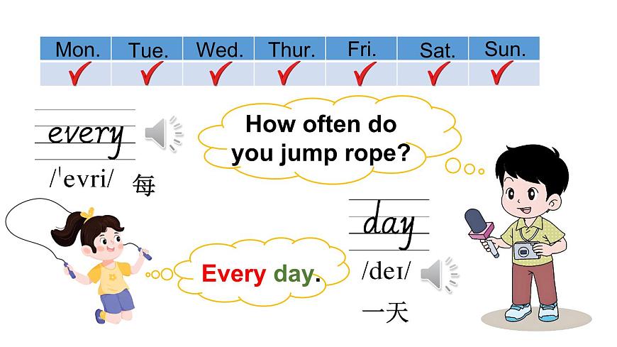 小学英语新人教精通版四年级上册Unit 1 Sports Lesson 2教学课件（2025秋）第6页