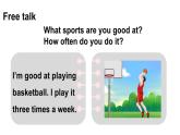 小學(xué)英語新人教精通版四年級(jí)上冊(cè)Unit 1 Sports Fun time & Self-assessment教學(xué)課件（2025秋）