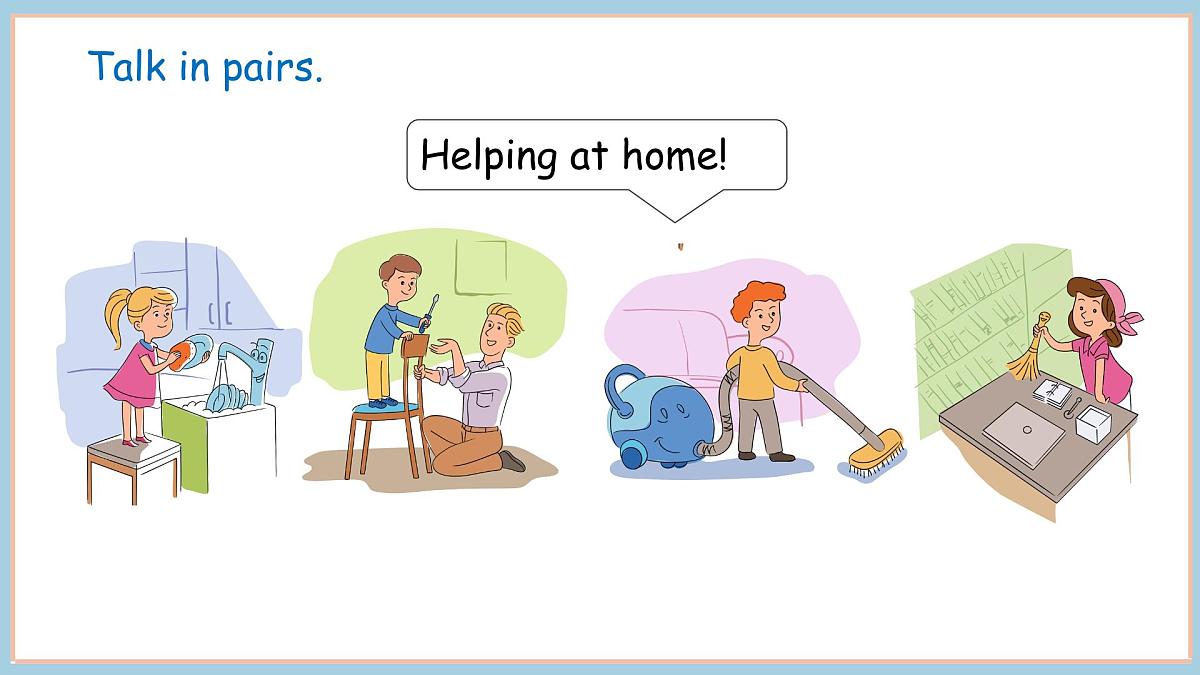 Unit 2 Helping at home  Part 3 （课件）2025-2026学年度外研版（三起）英语四年级上册第5页