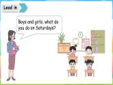 魯科版 (五四制)2024英語(yǔ)四年級(jí)上冊(cè) Unit 2 Days of the week Lesson 3（課件+素材）