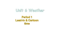 英语Unit 6 Weather备课课件ppt