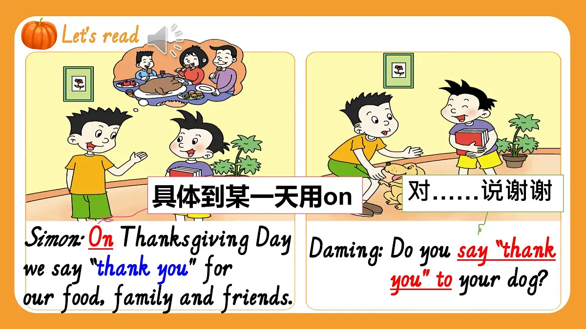 Module 4 Unit 1 Thanksgiving is my favourite festival.课件第8页