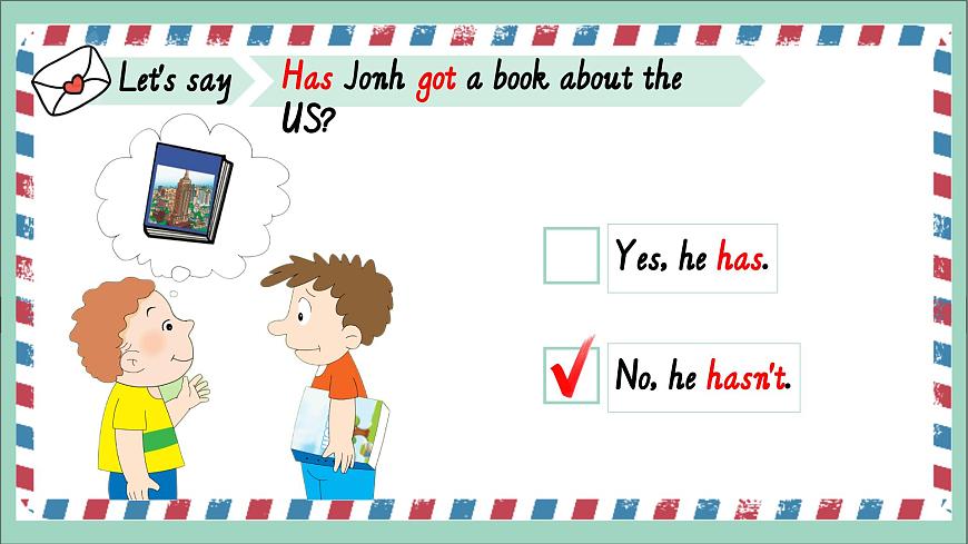 Module 6 Unit 1 You've got a letter from New York.课件第7页