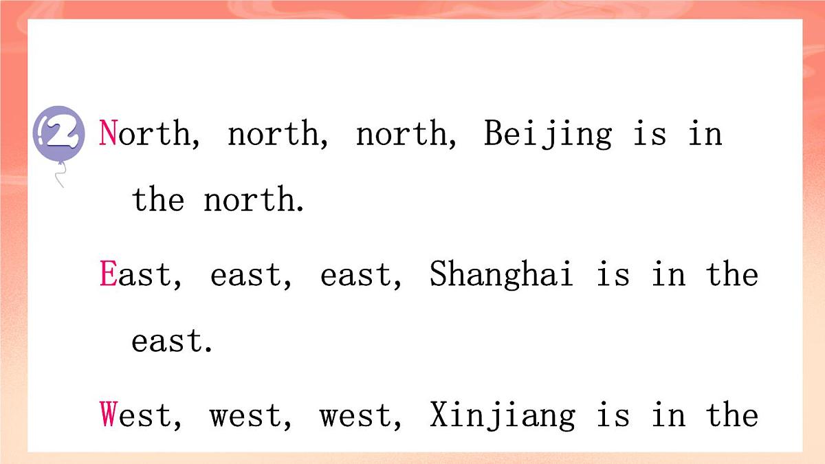 Module 1 Unit 2 It’s in the west.课件第4页