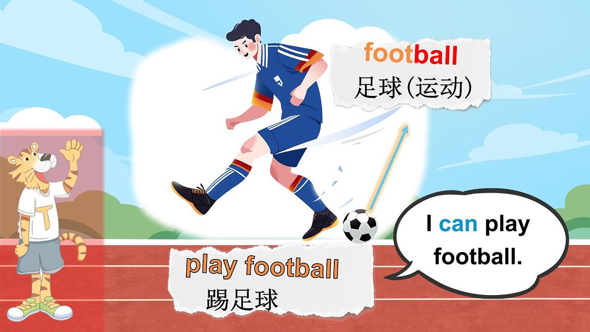 剑桥版英语四年级上传Unit 1 I love sports! 第1课时（Ready to learn）课件（新版教材）第5页