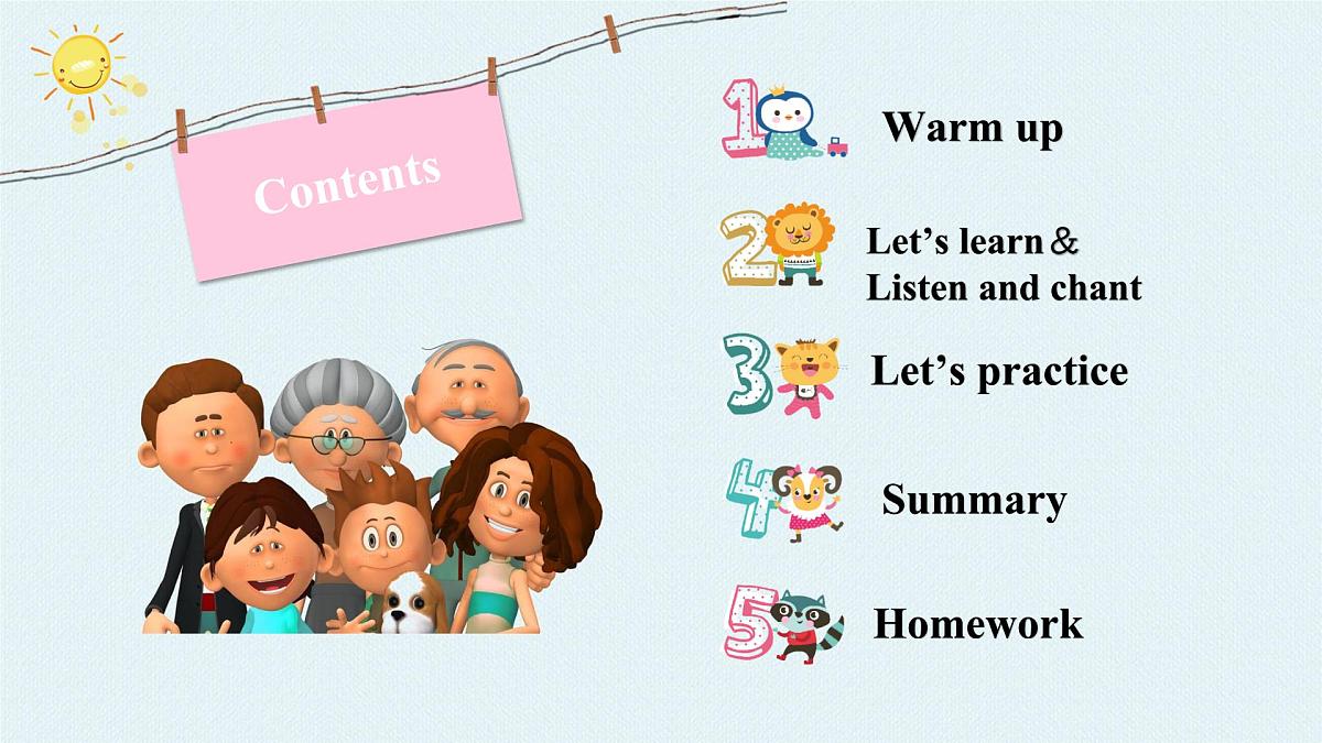 Unit2 第二课时 Part A Let’s learn& Listen and do（教学课件）第3页