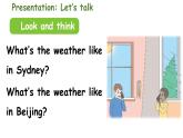 Unit 5 The weather and us Part A 第1課時 Let's talk（課件）2025-2026學年人教版四年級英語上冊