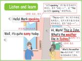Unit 5 The weather and us Part A 第1課時 Let's talk（課件）2025-2026學年人教版四年級英語上冊