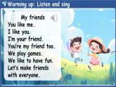 新人教版PEP（2024）英語(yǔ)四年級(jí)上冊(cè)U nit 2 My friends Part B 第6課時(shí) Read and write（課件+素材）