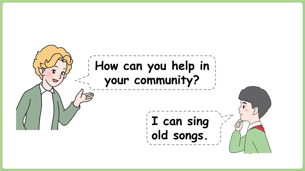 Unit 4 Helping in the community Part B 第4课时课件2025-2026学年度人教PEP英语四年级上册第5页