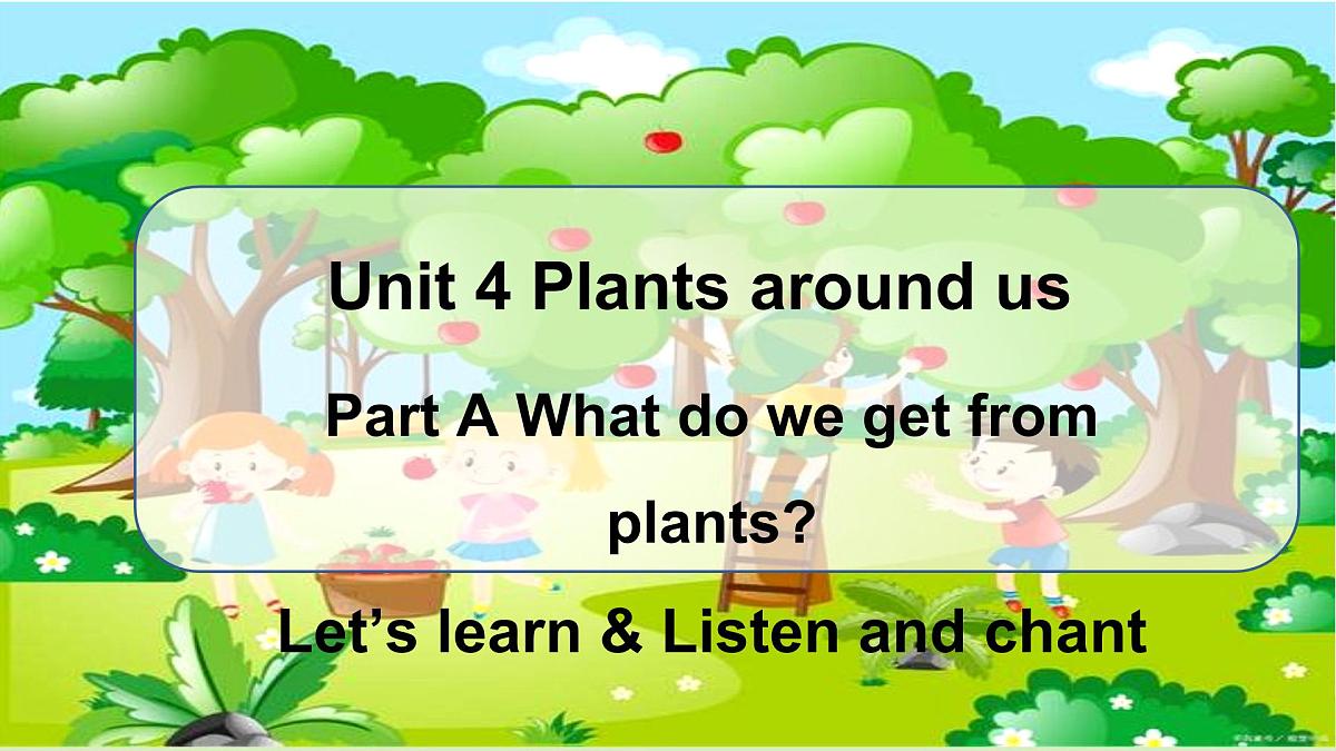 Unit4 第2课时 Part A Let’s learn& Listen and chant（教学课件）第1页