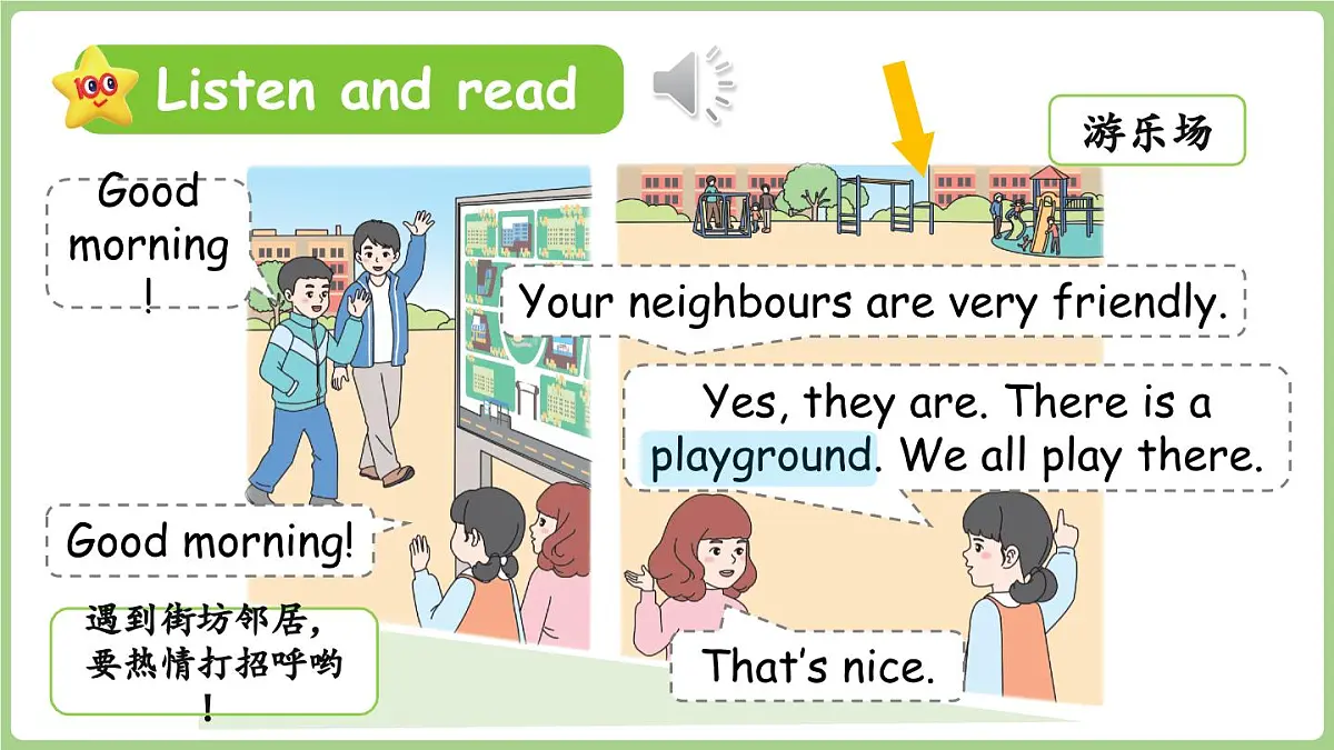 2025-2026学年度人教版PEP英语四年级上册Unit 3 Places we live in Part A 第1课时 课件第6页
