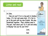 Unit 5 The weather and us Part B 第6課時 Read and write（課件）2025-2026學年人教版PEP四年級英語上冊