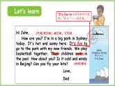 Unit 5 The weather and us Part B 第6課時 Read and write（課件）2025-2026學年人教版PEP四年級英語上冊
