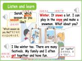 Unit 6 Changing for the seasons Part B 第4課時(shí) Let's talk&Act and guess（課件）2025-2026學(xué)年人教版PEP四年級(jí)英語上冊(cè)