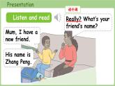 Unit 2 My friends Part A 第1課時 Let's talk & Say and draw（課件）2025-2026學(xué)年人教版四年級英語上冊