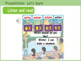 Unit 6 Changing for the seasons Part B 第5課時(shí) Let's learn&Do a survey（課件）2025-2026學(xué)年人教版四年級(jí)英語上冊(cè)