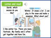 新人教版PEP（2024）英語四年級(jí)上冊(cè) Unit 6 Changing for the seasonsPart B 第4課時(shí) Let's talk&Act and guess（課件+素材）