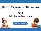 新人教版PEP（2024）英語四年級(jí)上冊(cè) Unit 6 Changing for the seasonsPart B 第5課時(shí) Let's learn&Do a survey（課件+素材）