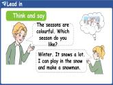 新人教版PEP（2024）英語四年級(jí)上冊(cè) Unit 6 Changing for the seasonsPart B 第5課時(shí) Let's learn&Do a survey（課件+素材）
